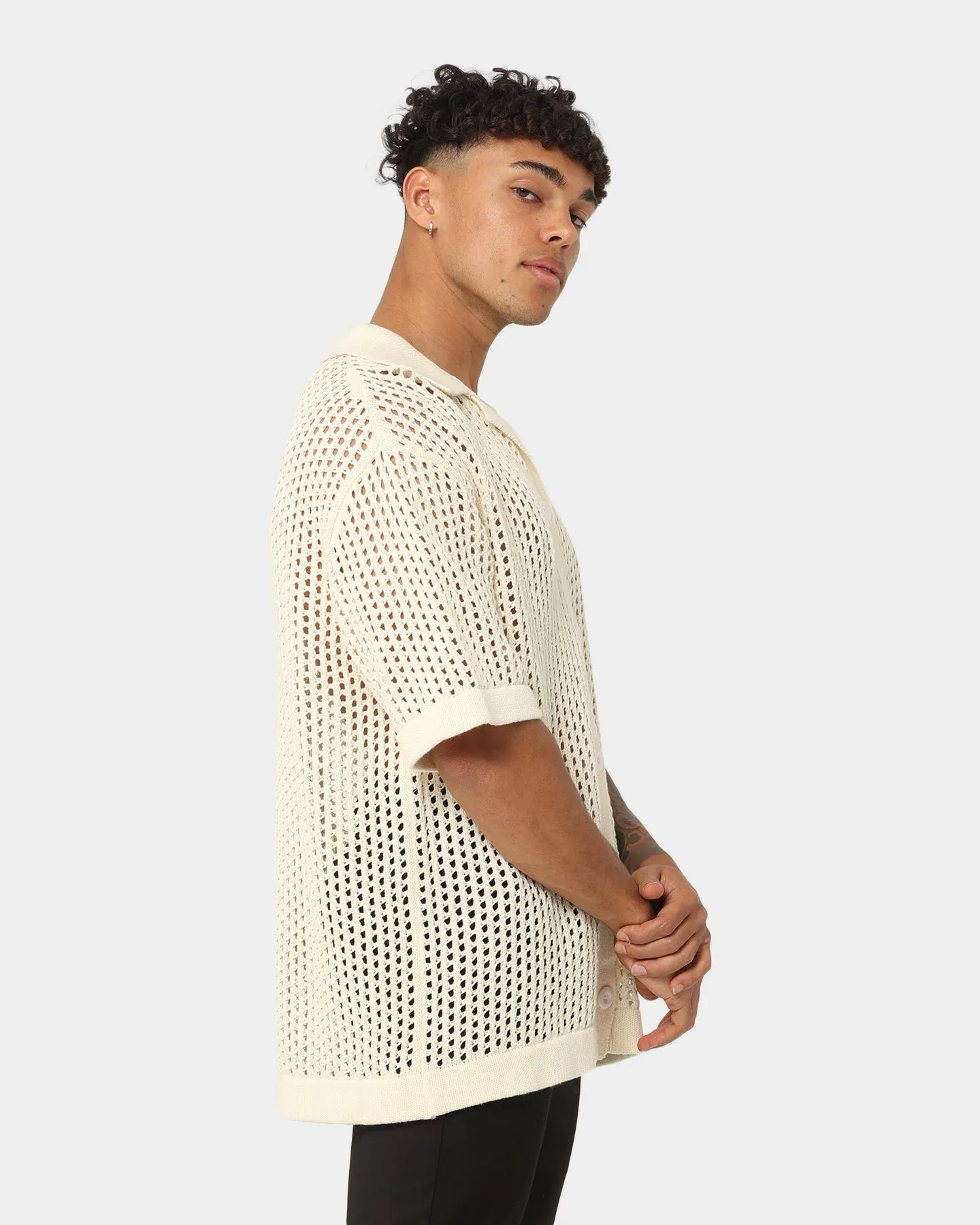 404 Coastal Button Up Off White