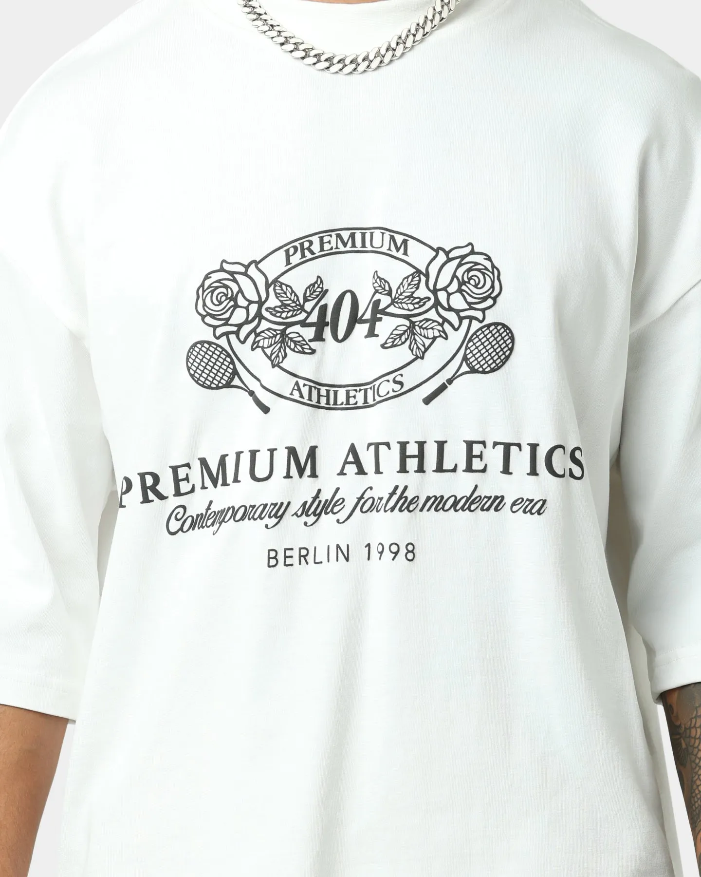 404 Premium Athletics Heritage T-Shirt Off White