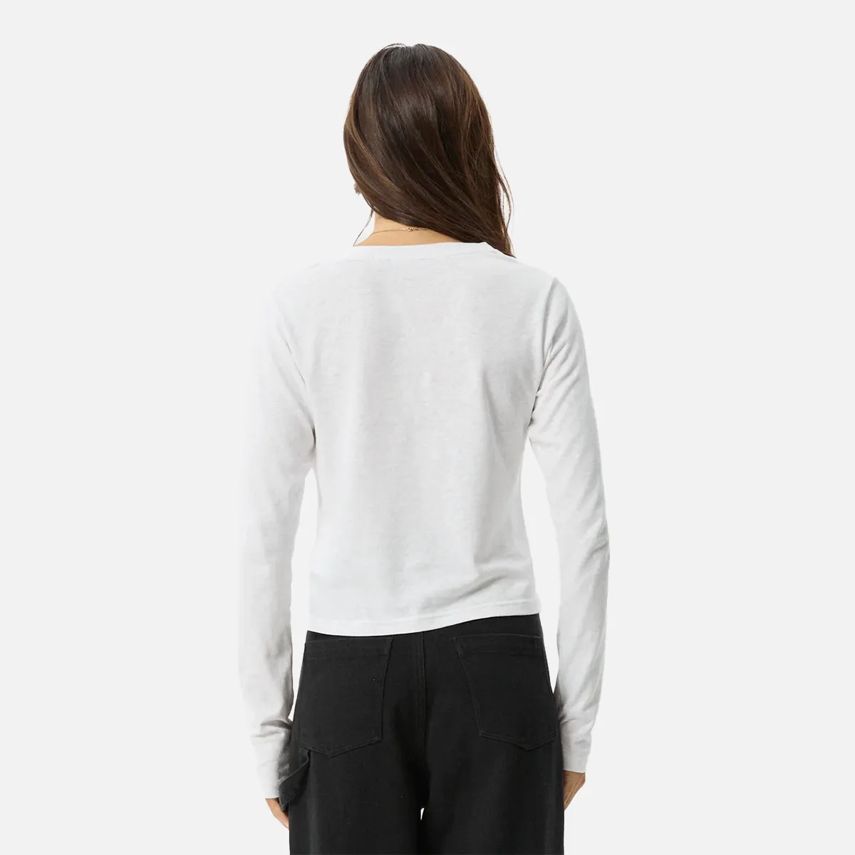 Afends Elevate Hemp Long Sleeve Tee - White