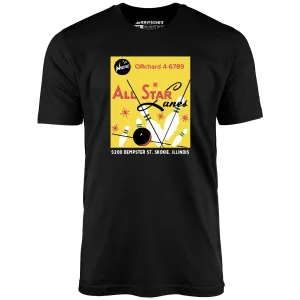 All Star Lanes v2 - St. Skokie, IL - Vintage Bowling Alley - Unisex T-Shirt