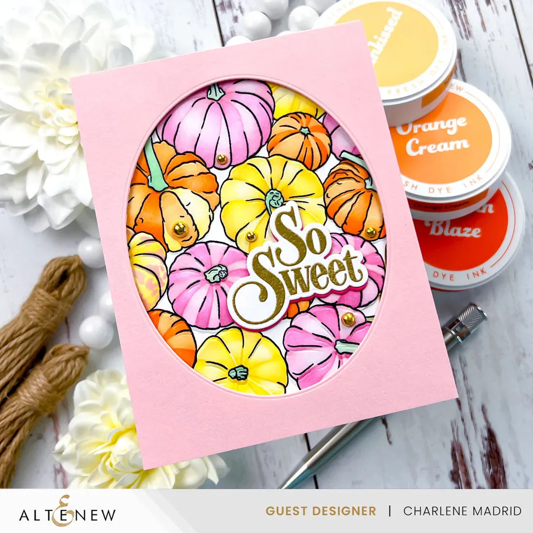 Altenew Warm & Cozy Fresh Dye Ink Pad - Orange Cream