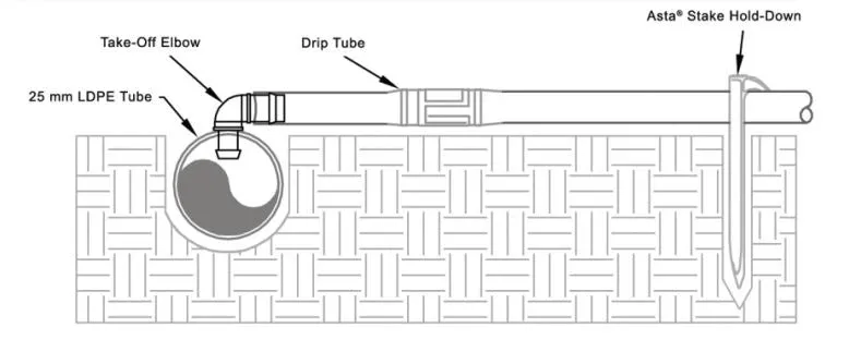 Antelco Barbed 13mm Start Take-Off Elbow for Poly Pipe/Dripline