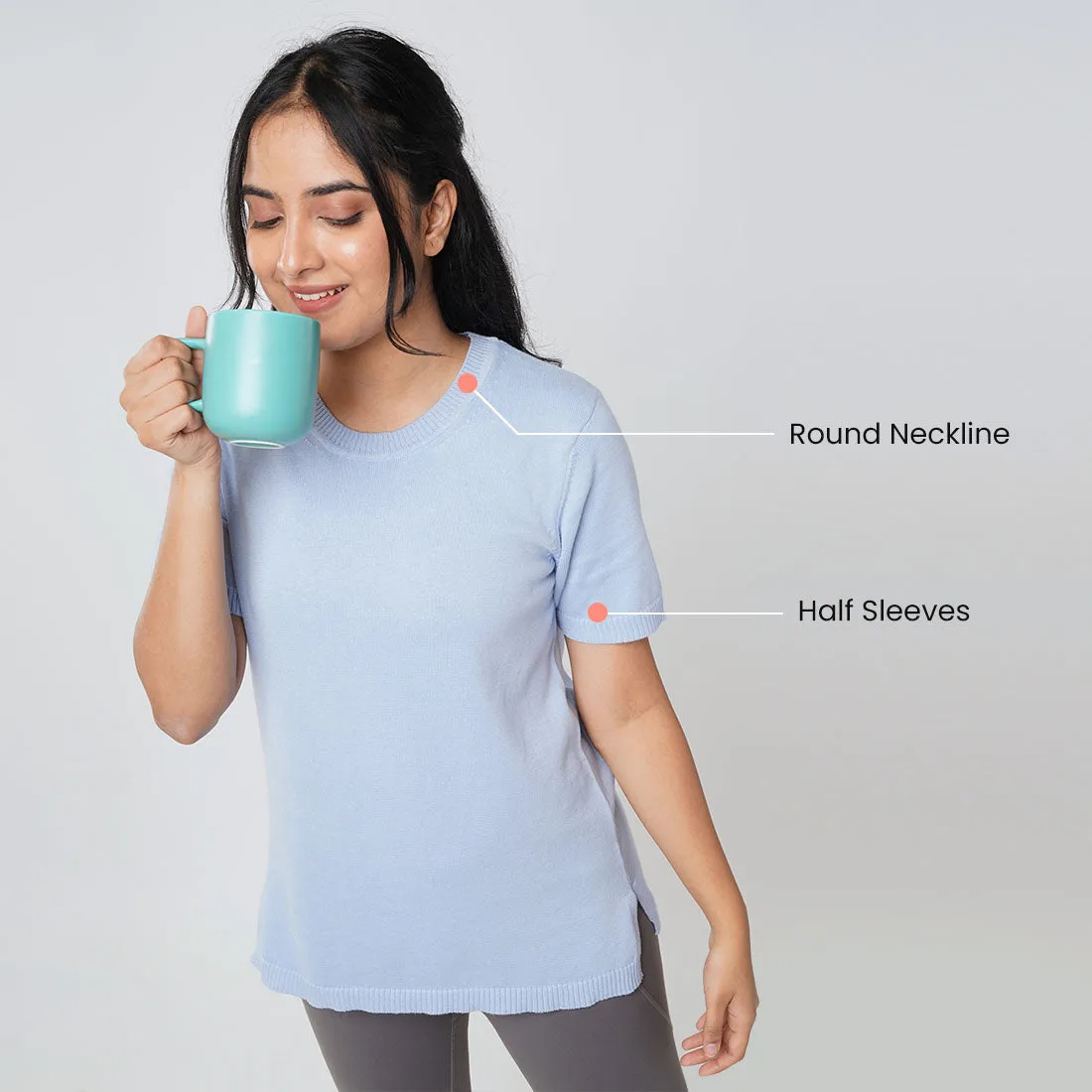 At-Ease Cotton Knit Top