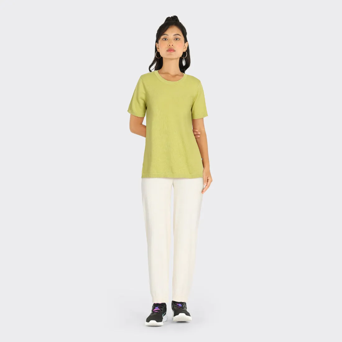 At-Ease Cotton Knit Top