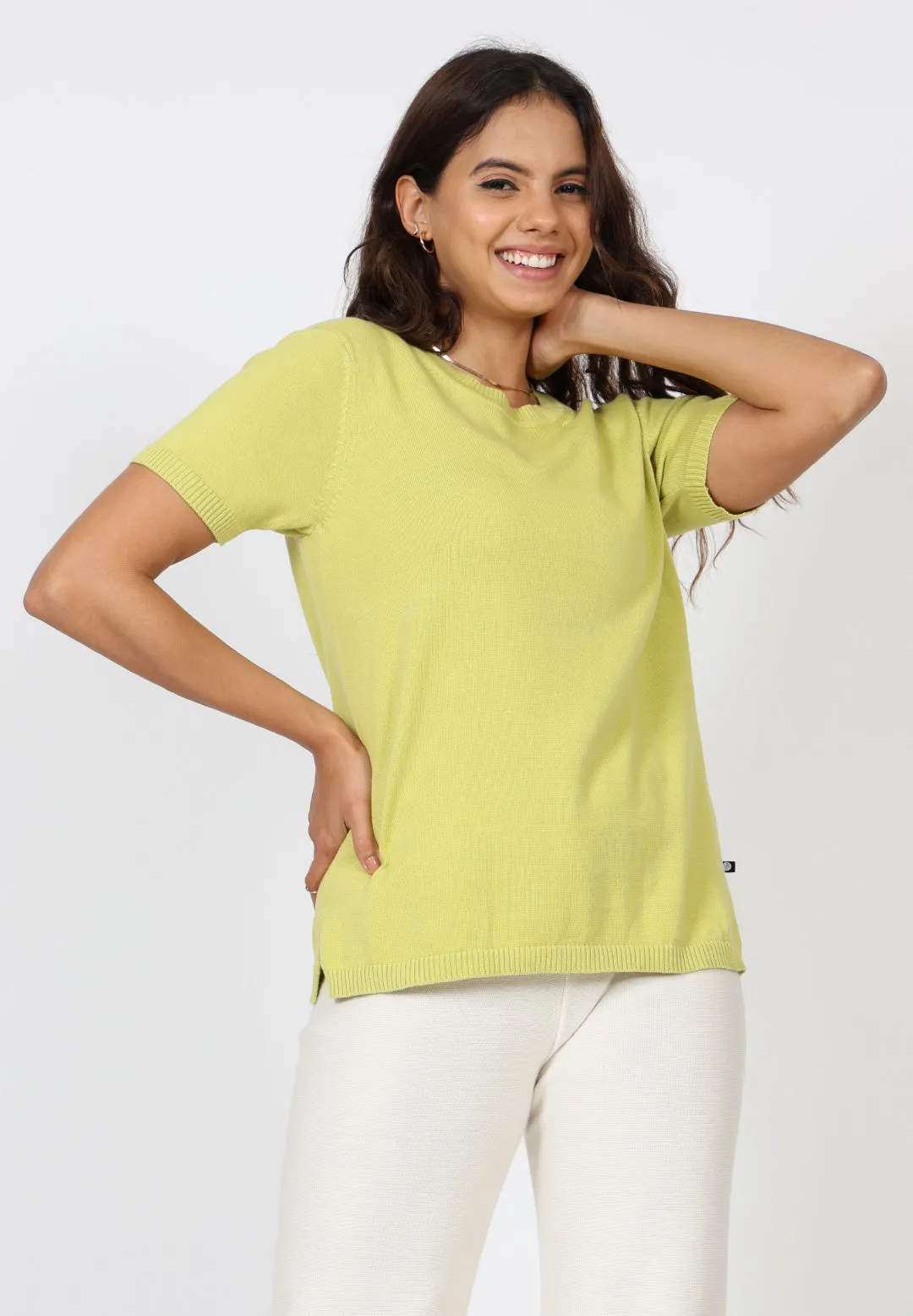 At-Ease Cotton Knit Top