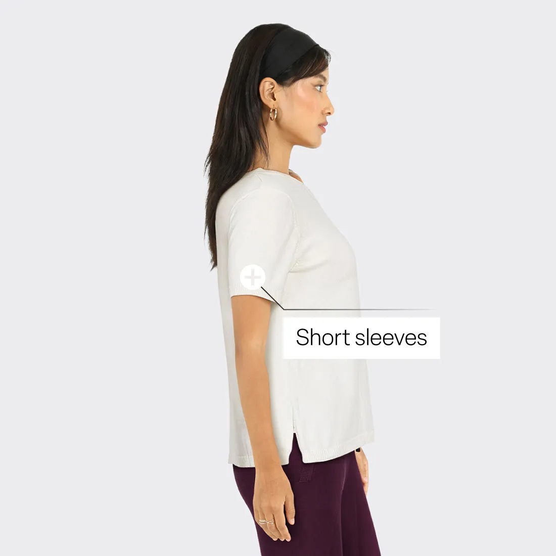 At-Ease Cotton Knit Top