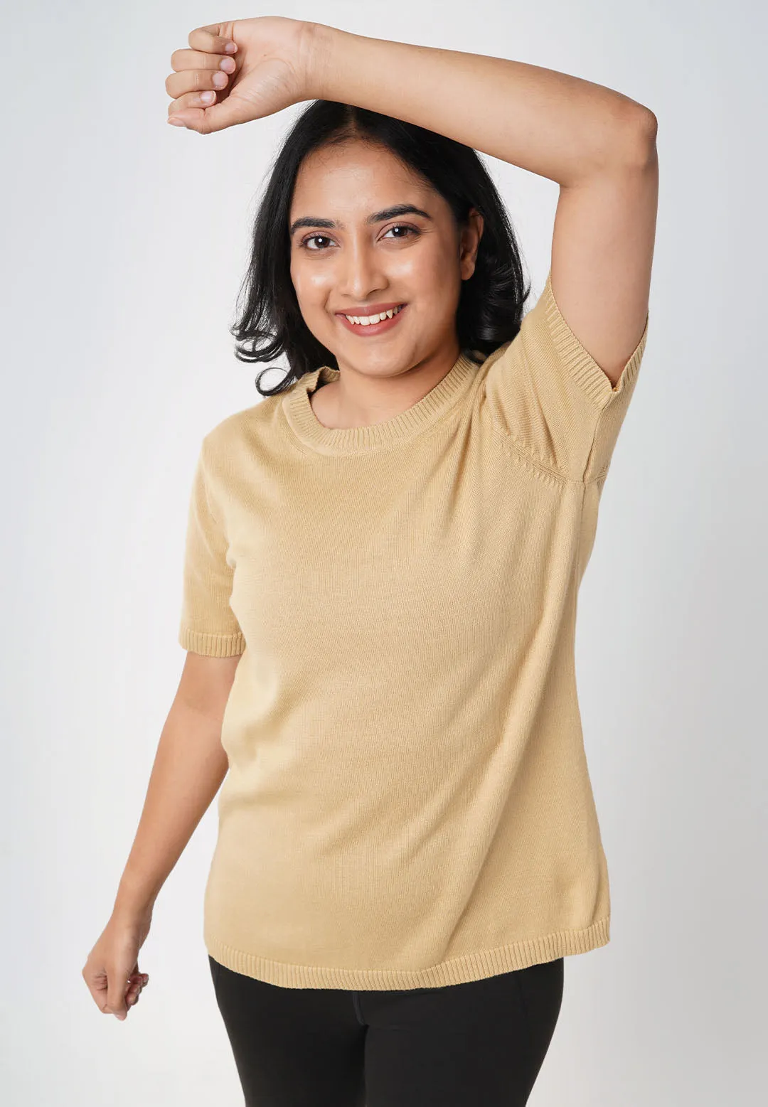 At-Ease Cotton Knit Top