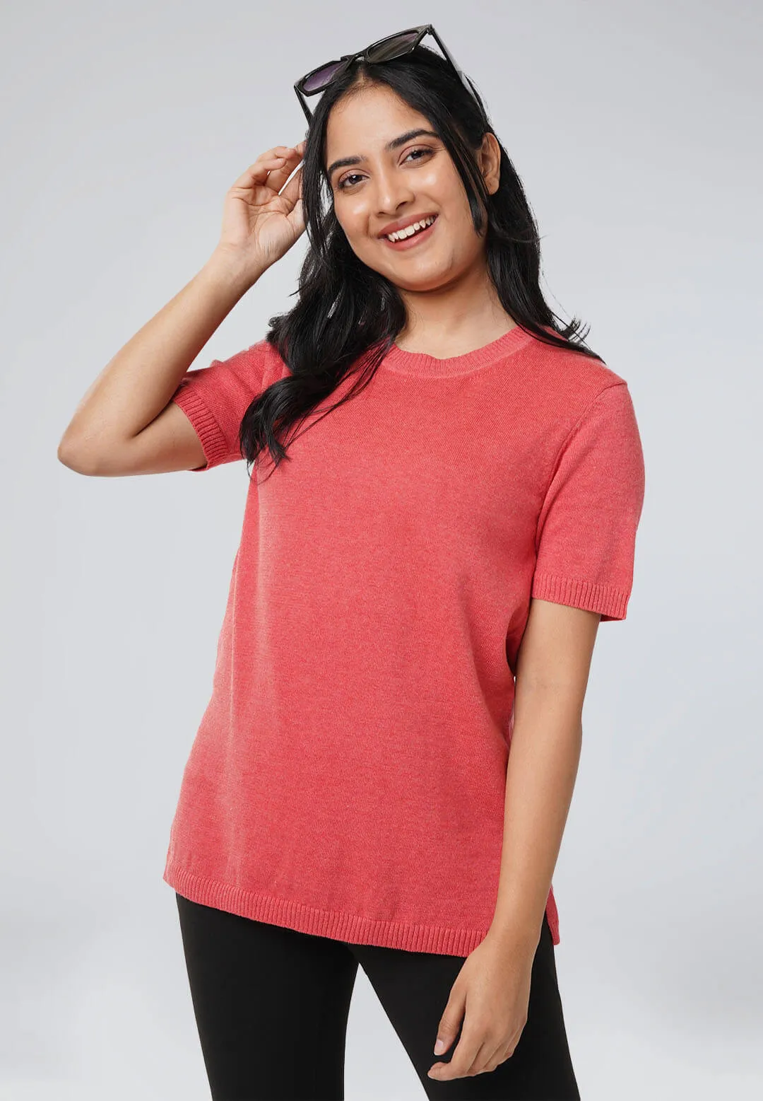 At-Ease Cotton Knit Top