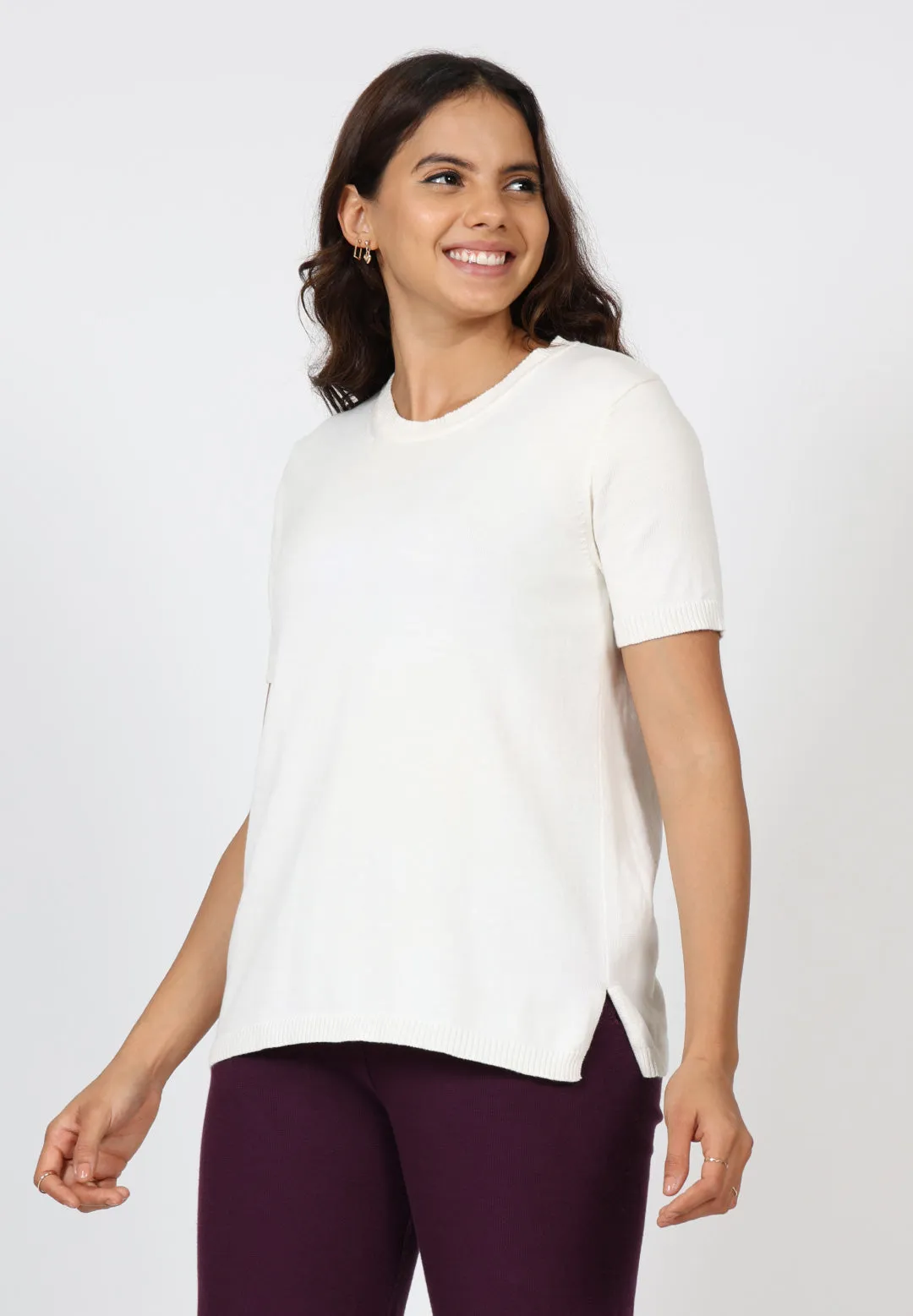 At-Ease Cotton Knit Top