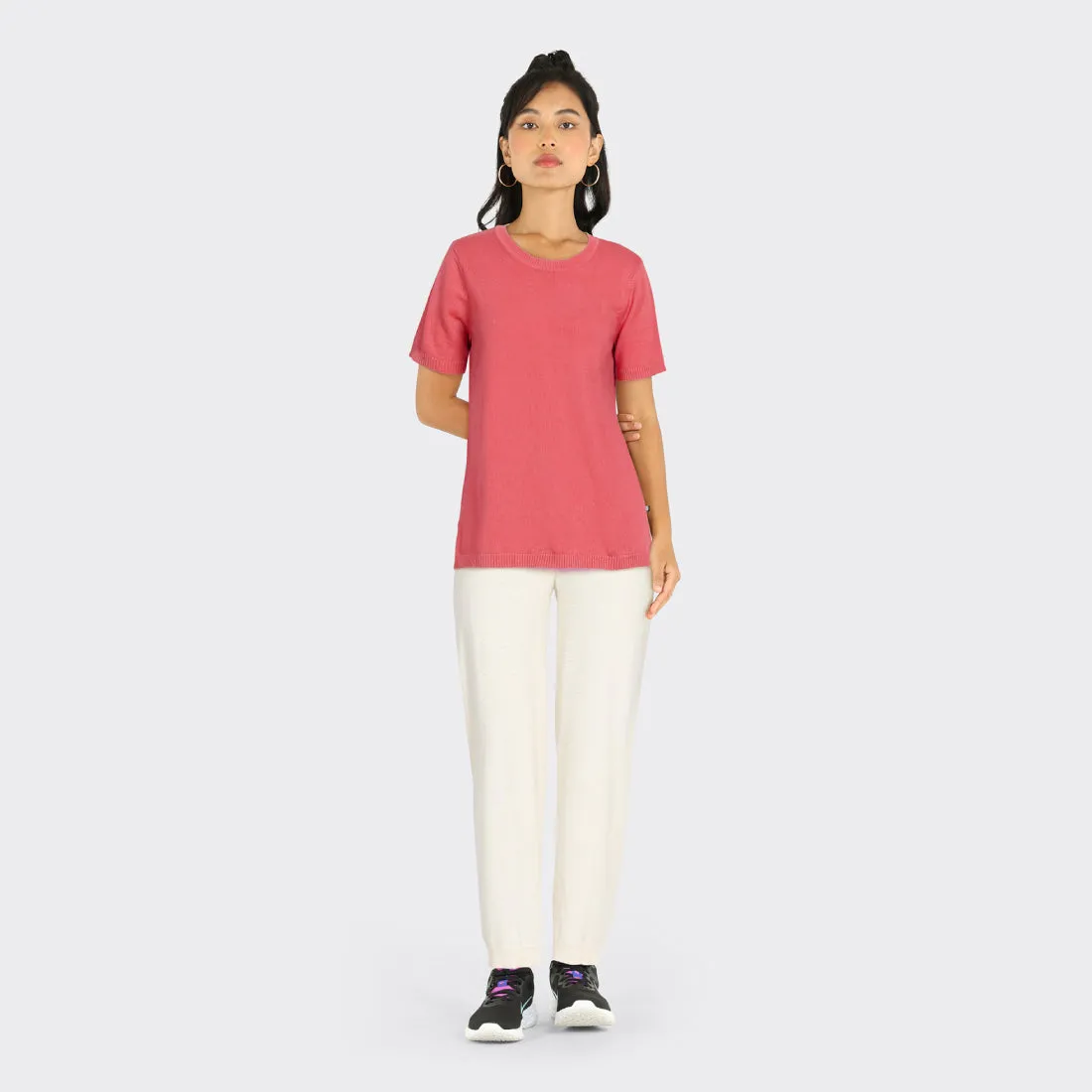 At-Ease Cotton Knit Top