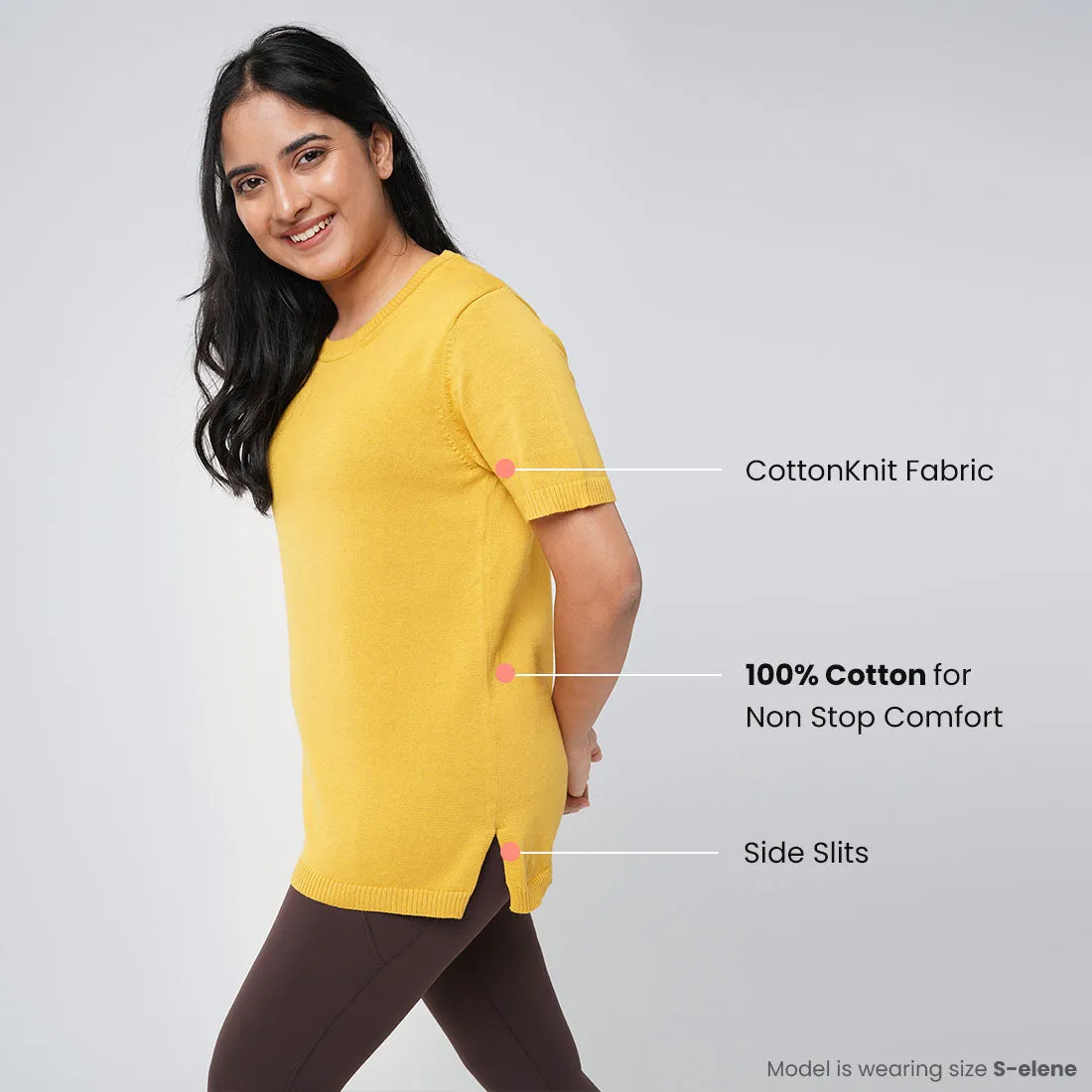 At-Ease Cotton Knit Top