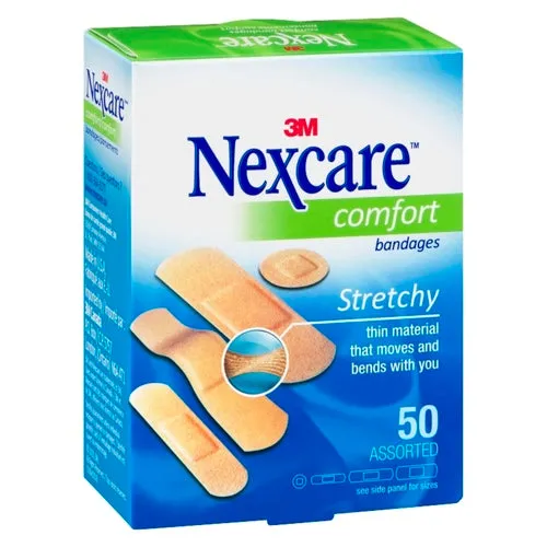 Bandages - 3M Nexcare™ Ultra Stretch Bandages, Assorted Sizes, 50/Pack, CS201-CA