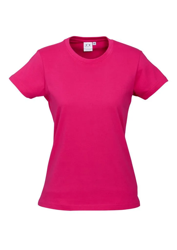 Biz Collection Womens Ice Short Sleeve Tee 1st ( 10 Colour ) (T10022)