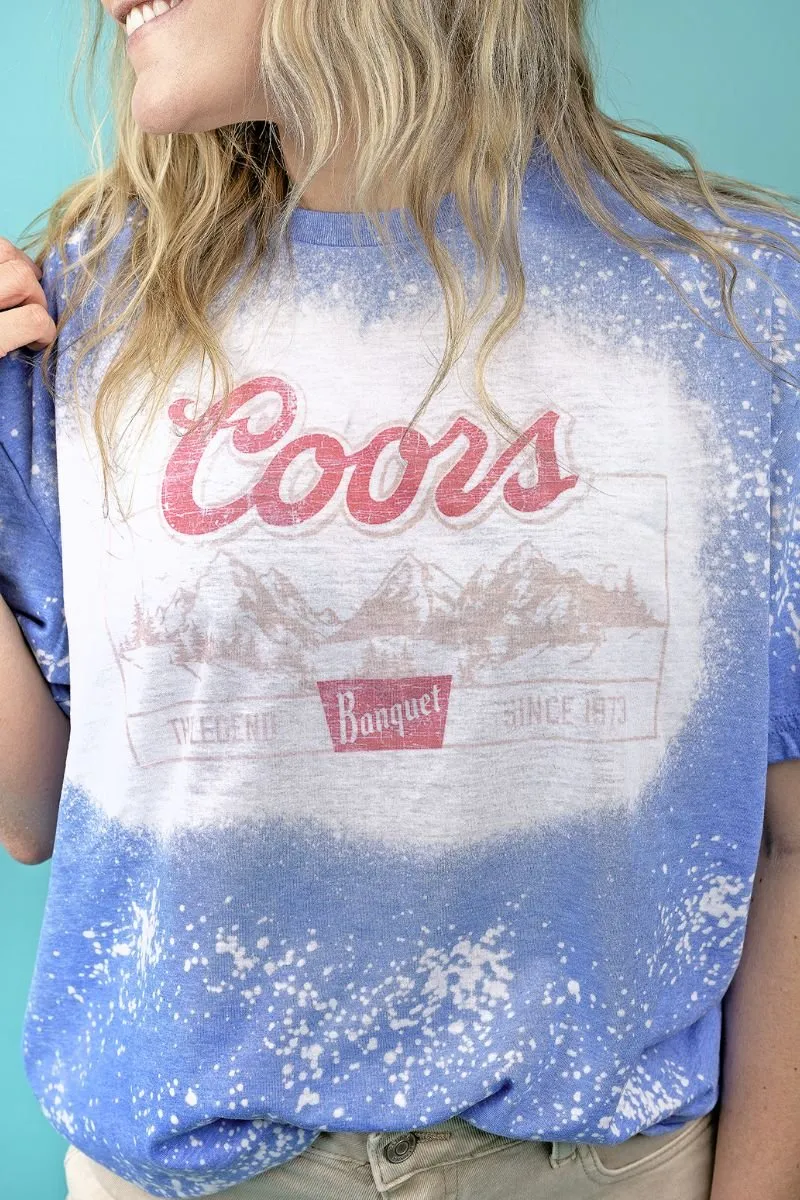 Bleached Coors Mountain Softstyle Adult T-Shirt