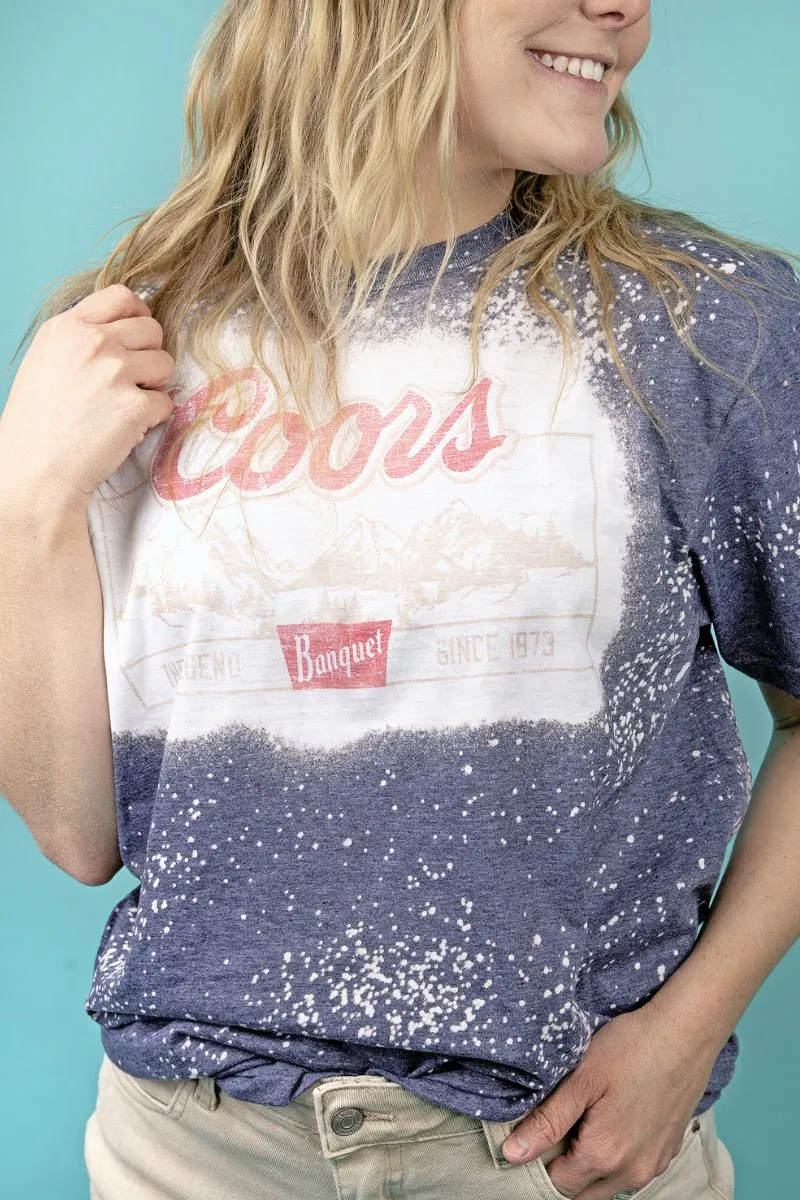 Bleached Coors Mountain Softstyle Adult T-Shirt