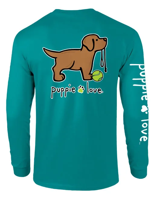 CHOCOLATE LAB PUP, ADULT LS (PRINTED TO ORDER)