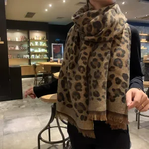 Cozy Leopard Shawl