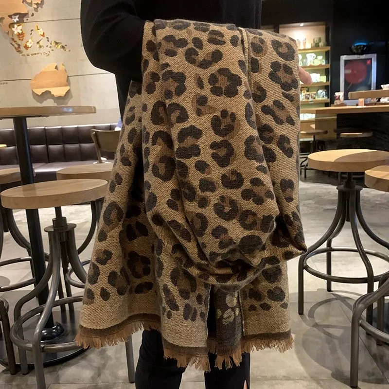 Cozy Leopard Shawl