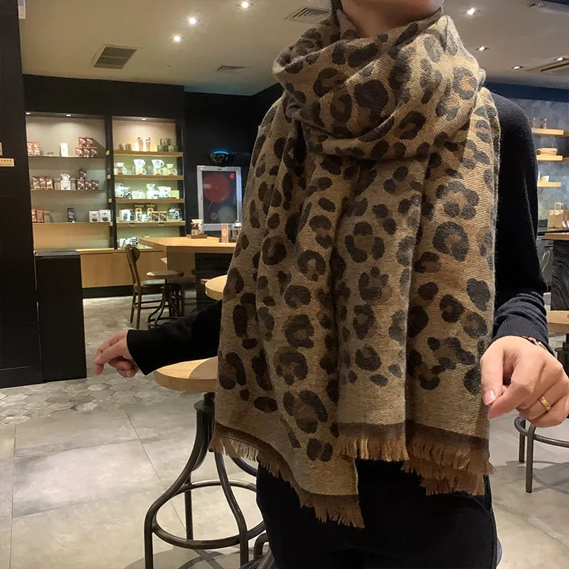 Cozy Leopard Shawl