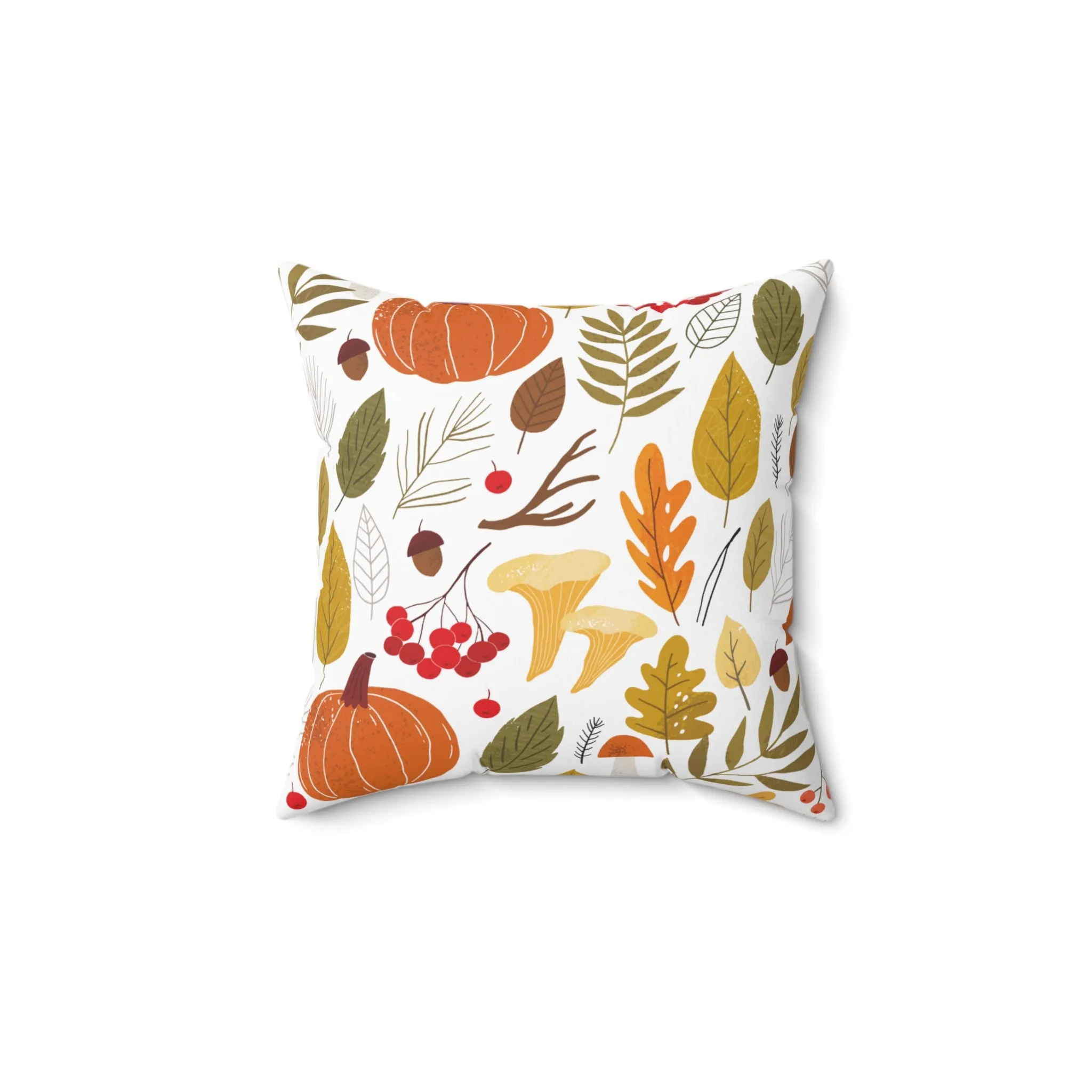 Fall Leaves Pattern Pillow | Cozy Autumn Decor for Home | Rustic Thanksgiving Cushion | Perfect Gift for Fall Lovers