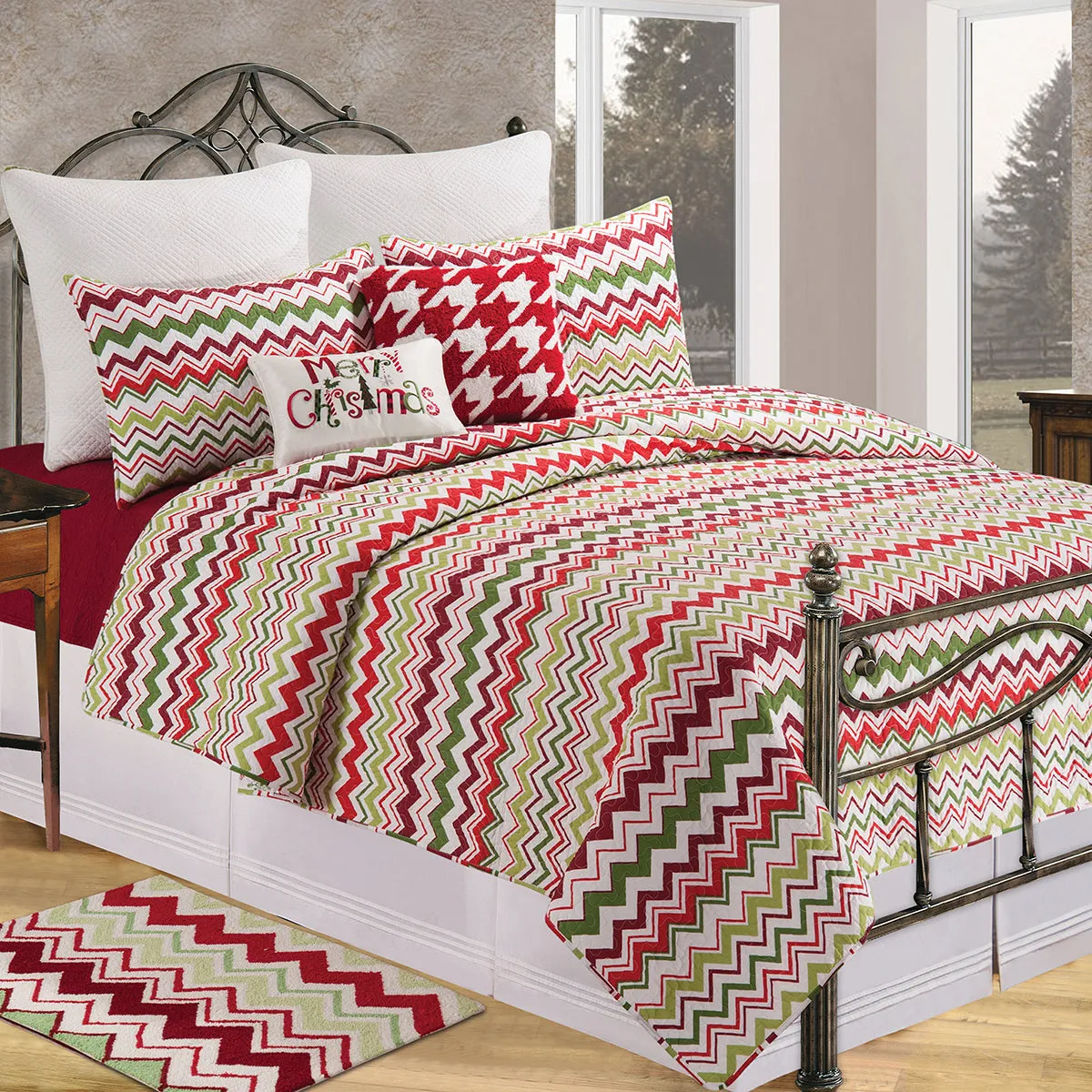 Festive Chevron Quilt