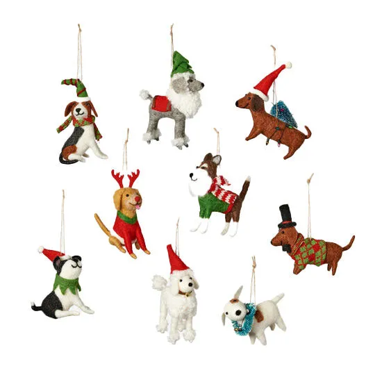 Festive Dog Ornament