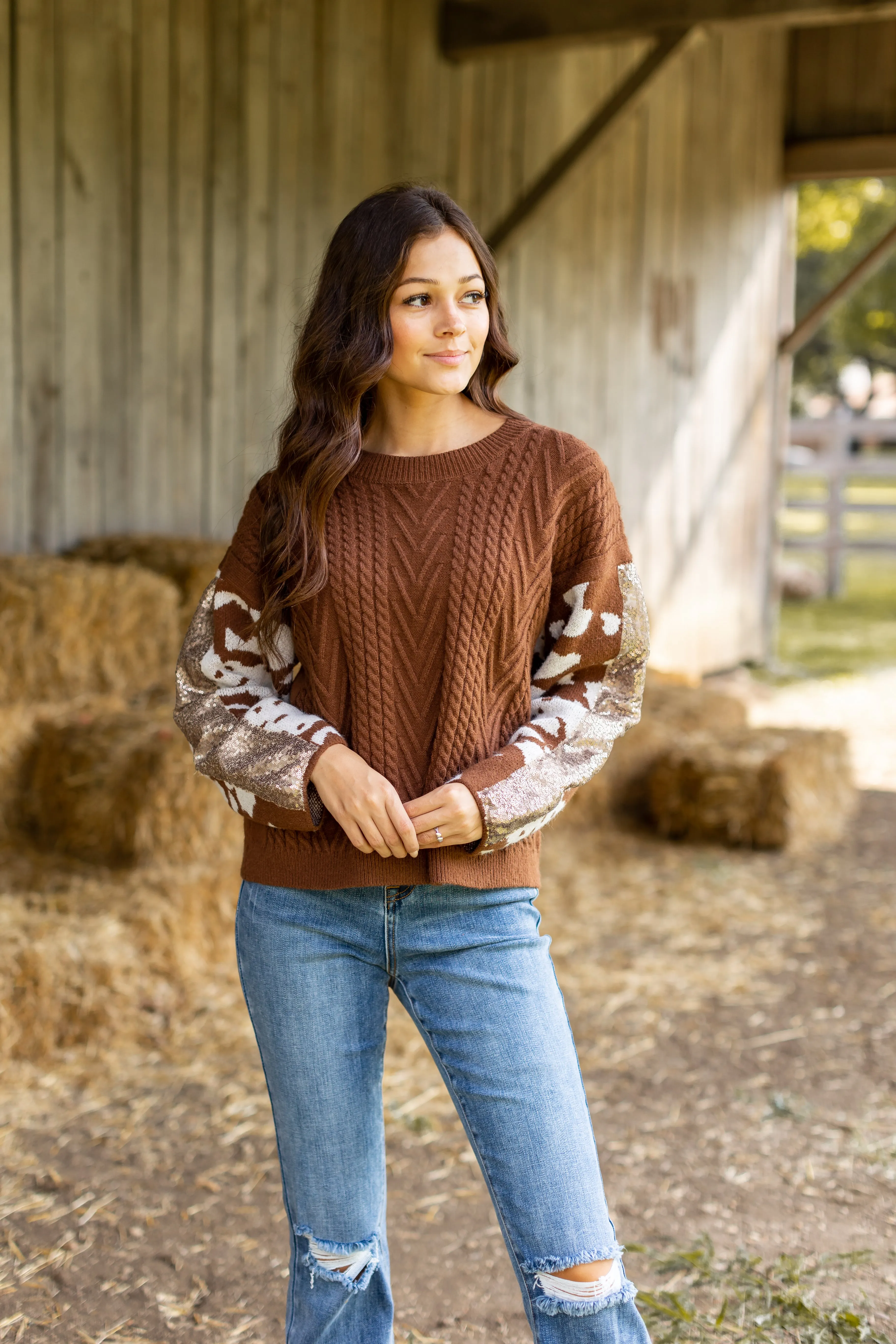 Festive Fawn Sweater