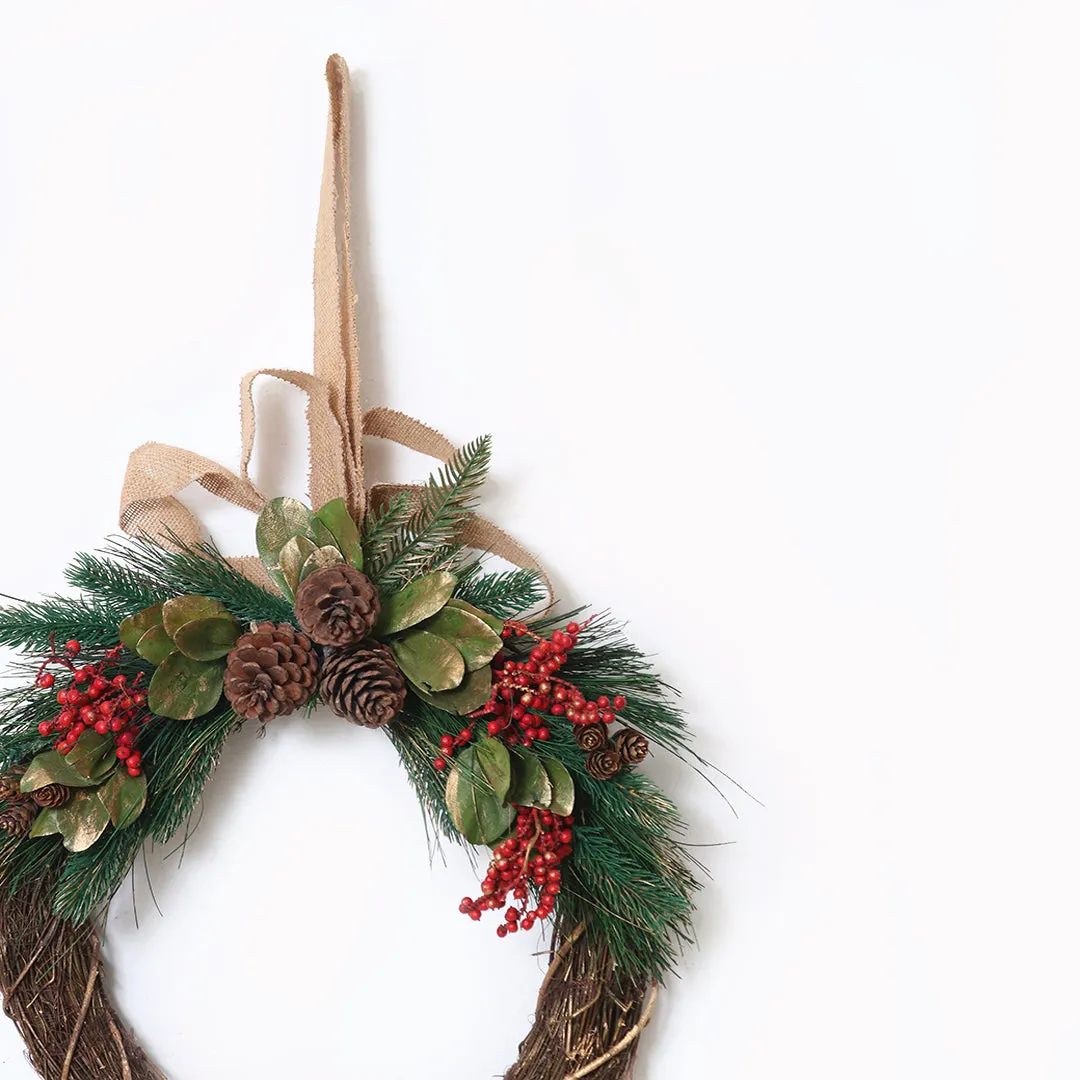 Festive Foliage Wreath