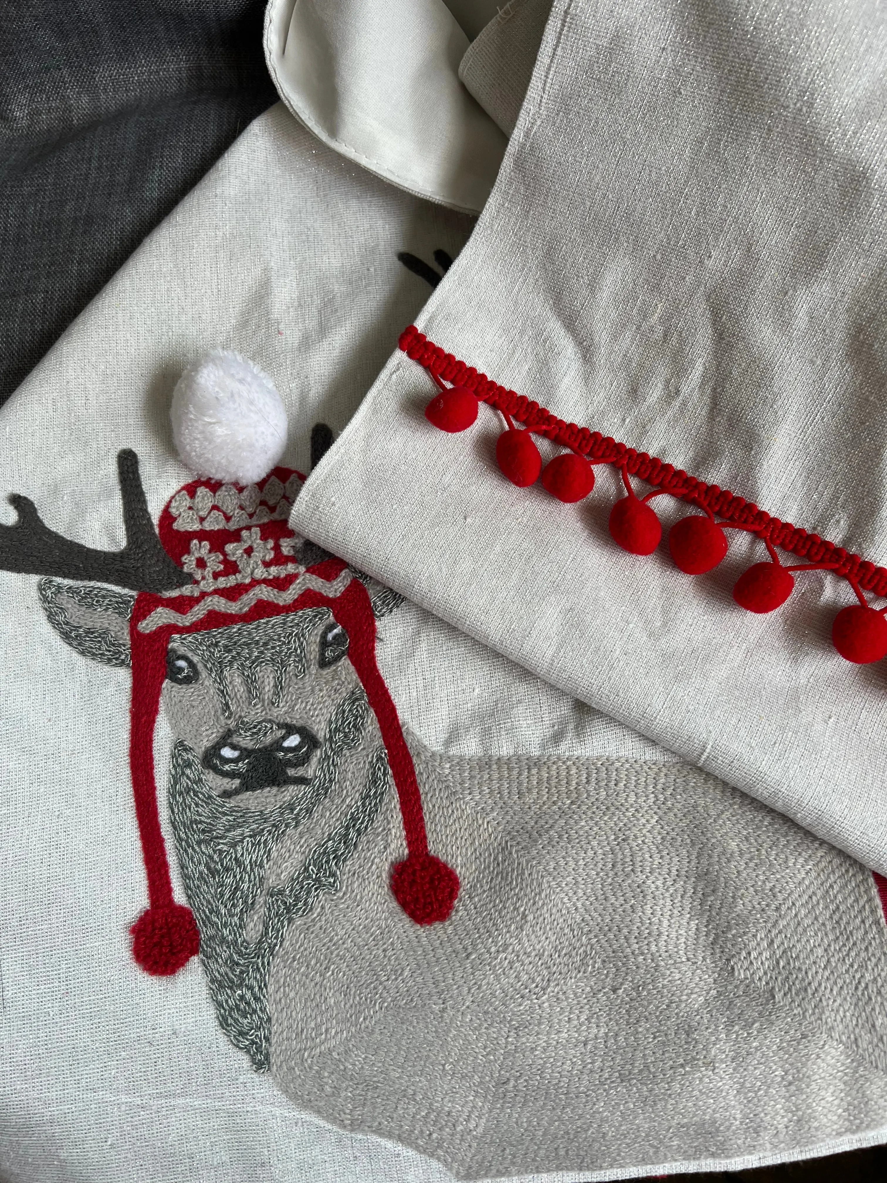 Festive Reindeer Table Runner