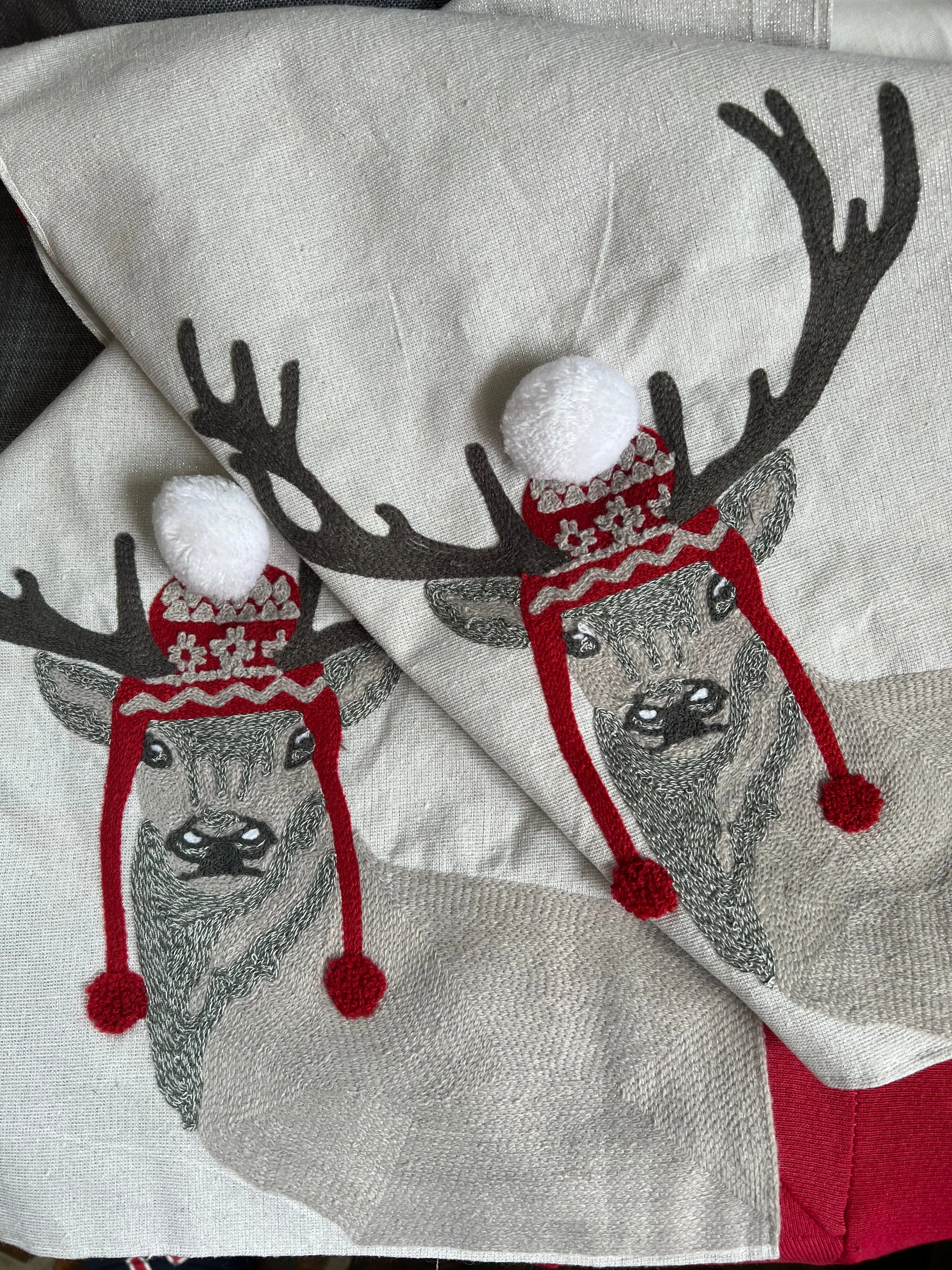 Festive Reindeer Table Runner