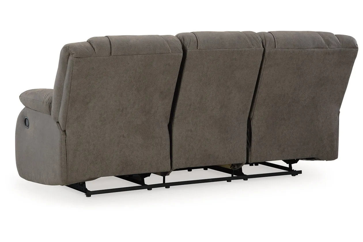 First Base Gunmetal Reclining Sofa, Loveseat and Recliner