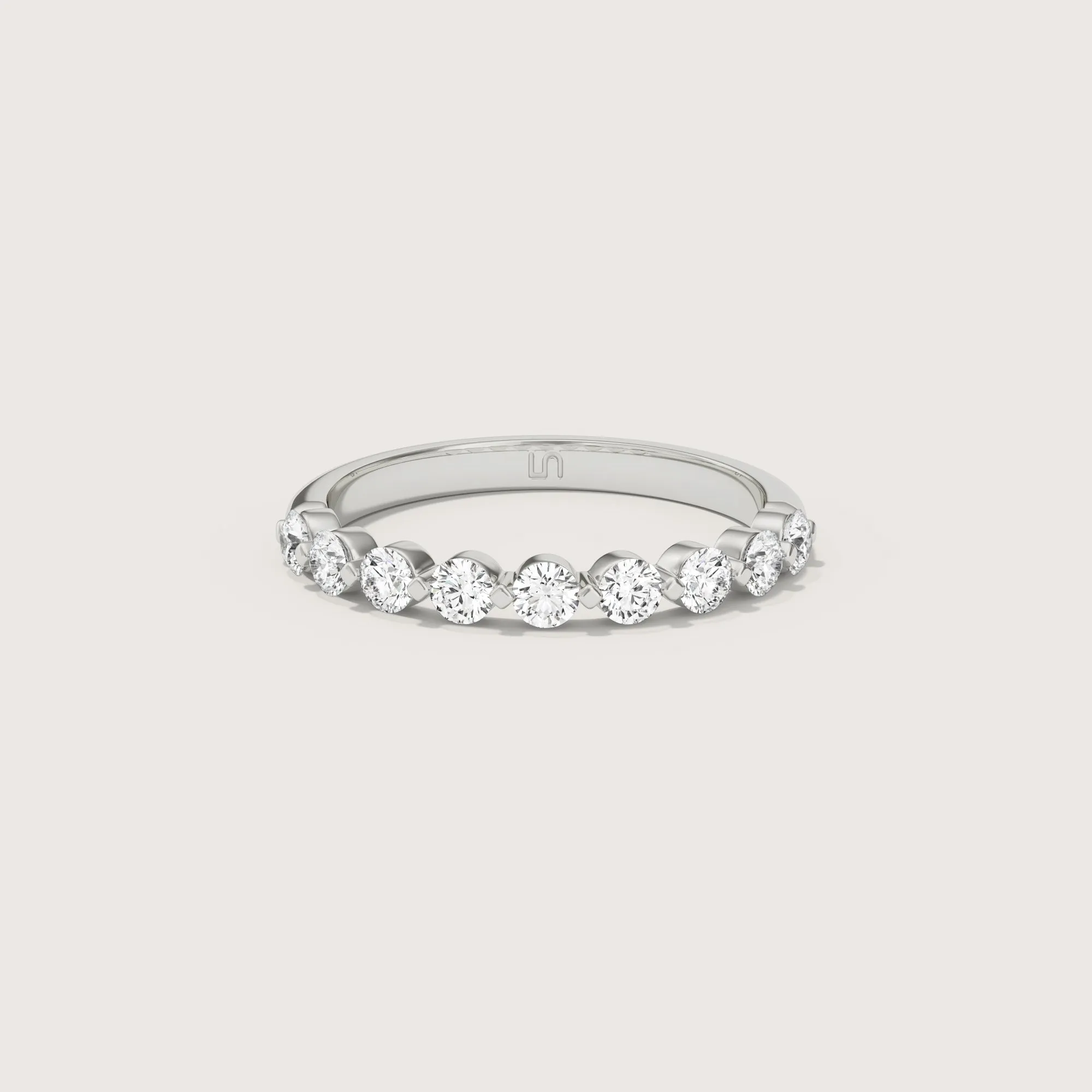 Gia scalloped ring | Halfway diamonds