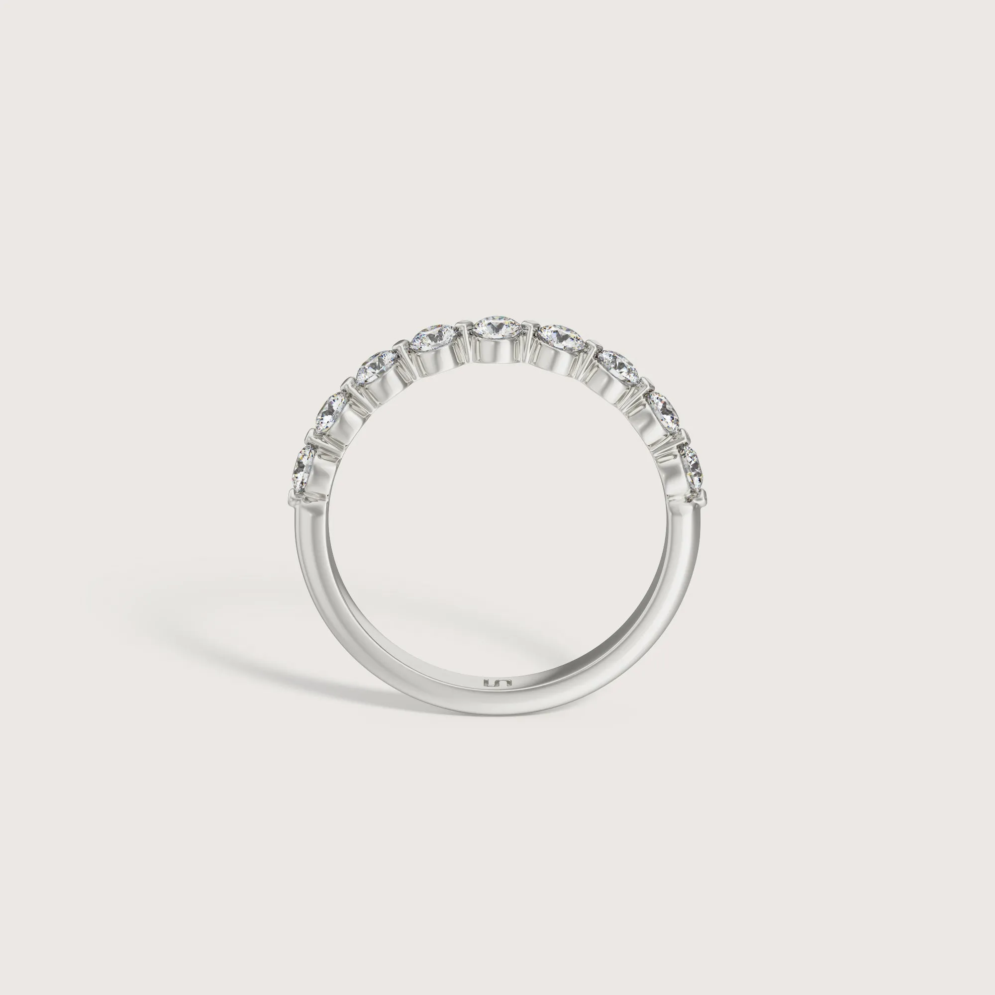 Gia scalloped ring | Halfway diamonds