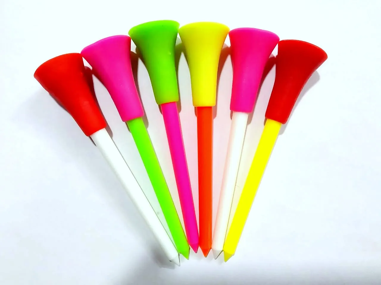 GolfBasic Rubber Cushion Golf Tees - 3 sizes