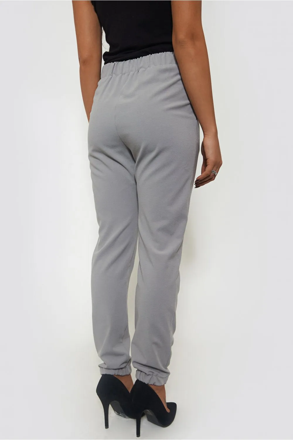 Grey Tapered Trousers