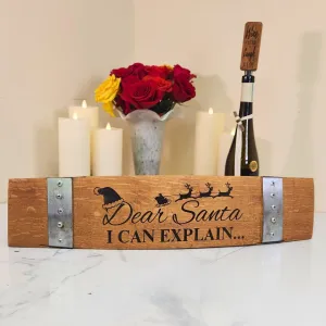 Holiday Barrel Head Signs