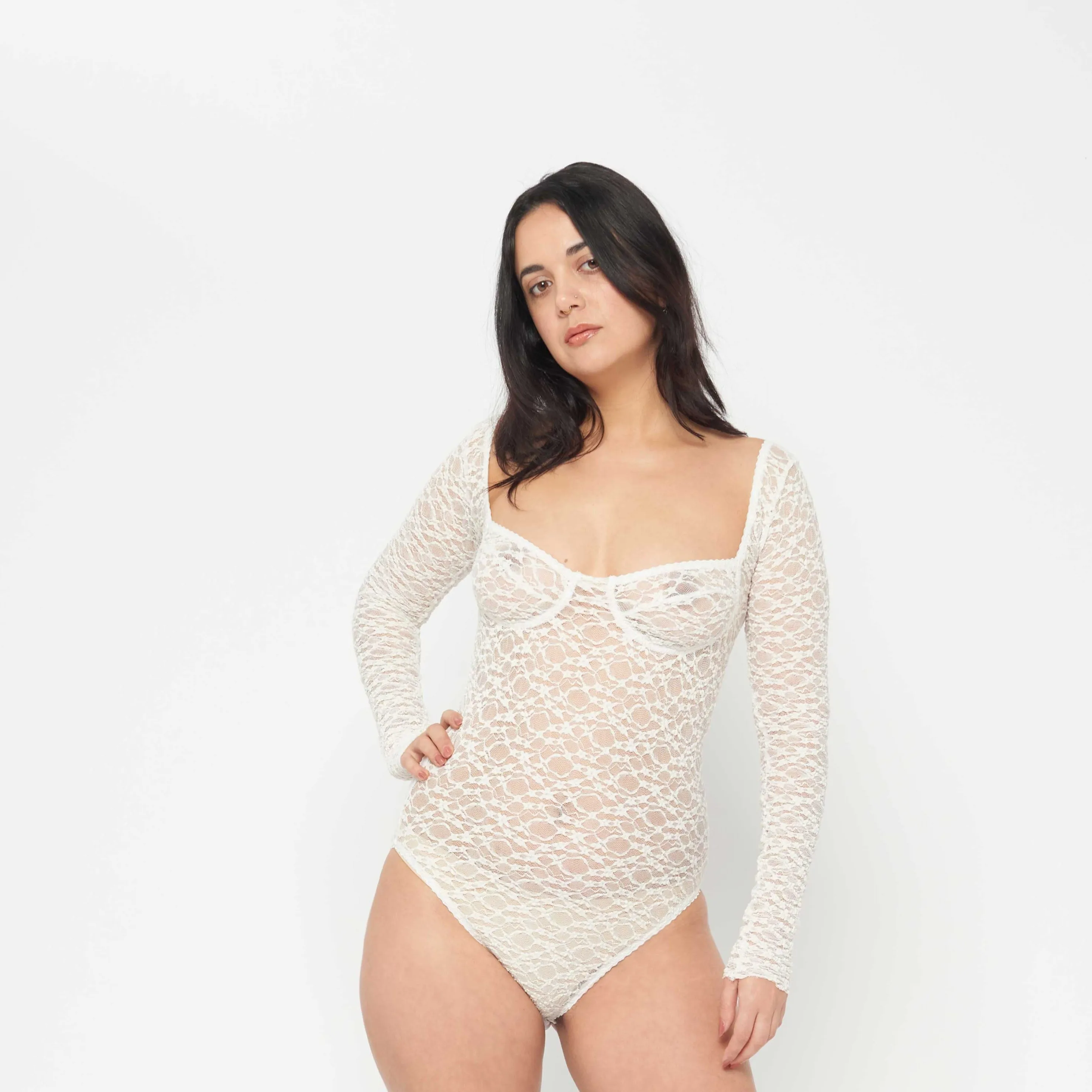 Lace Leotard / Ivory