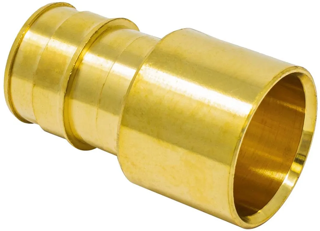 LF PEX A Brass Adapter 1/2" EXP x 1/2" Female Sweat ASTM F1960 to Copper