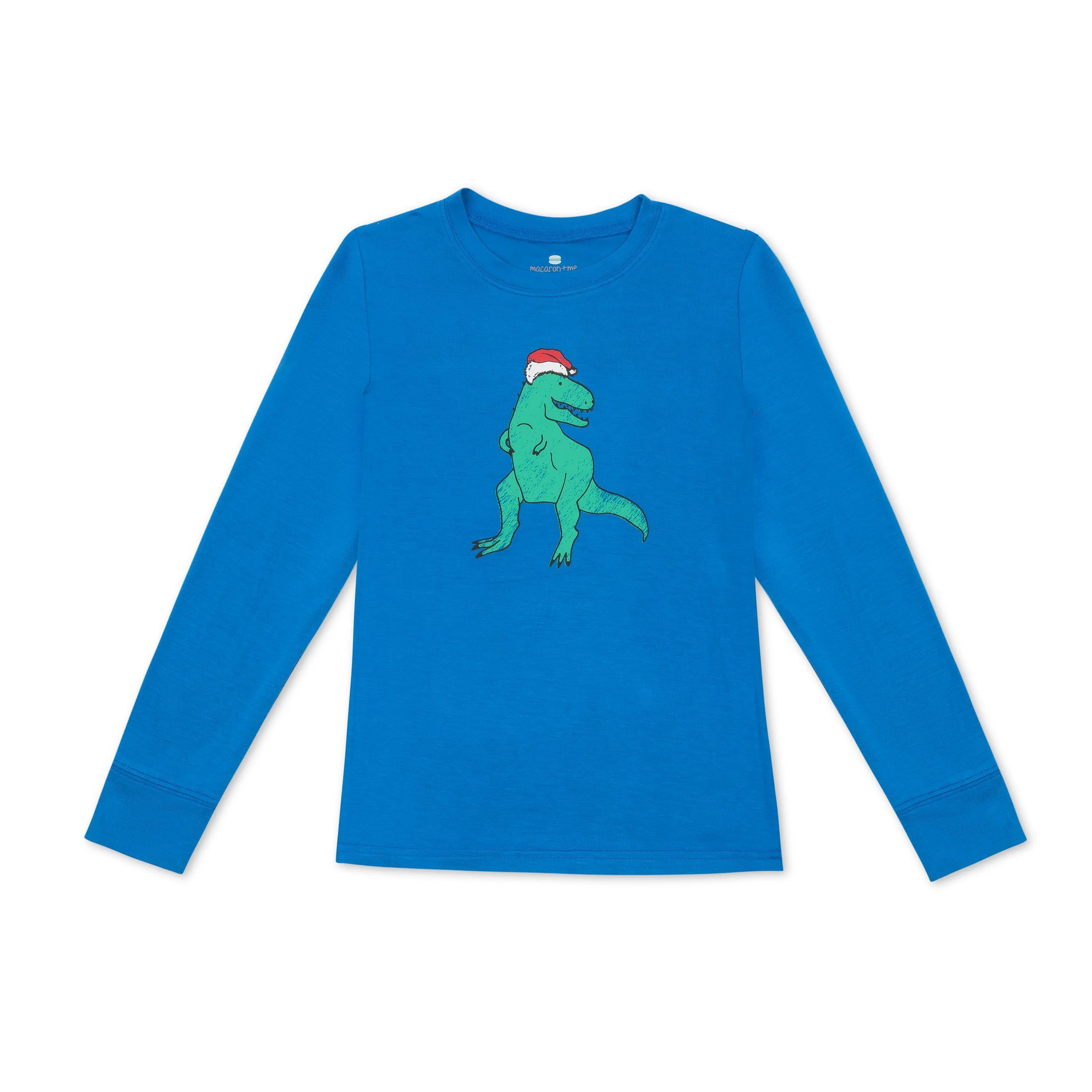 Long Sleeve Screen Tee - Festive Dinos