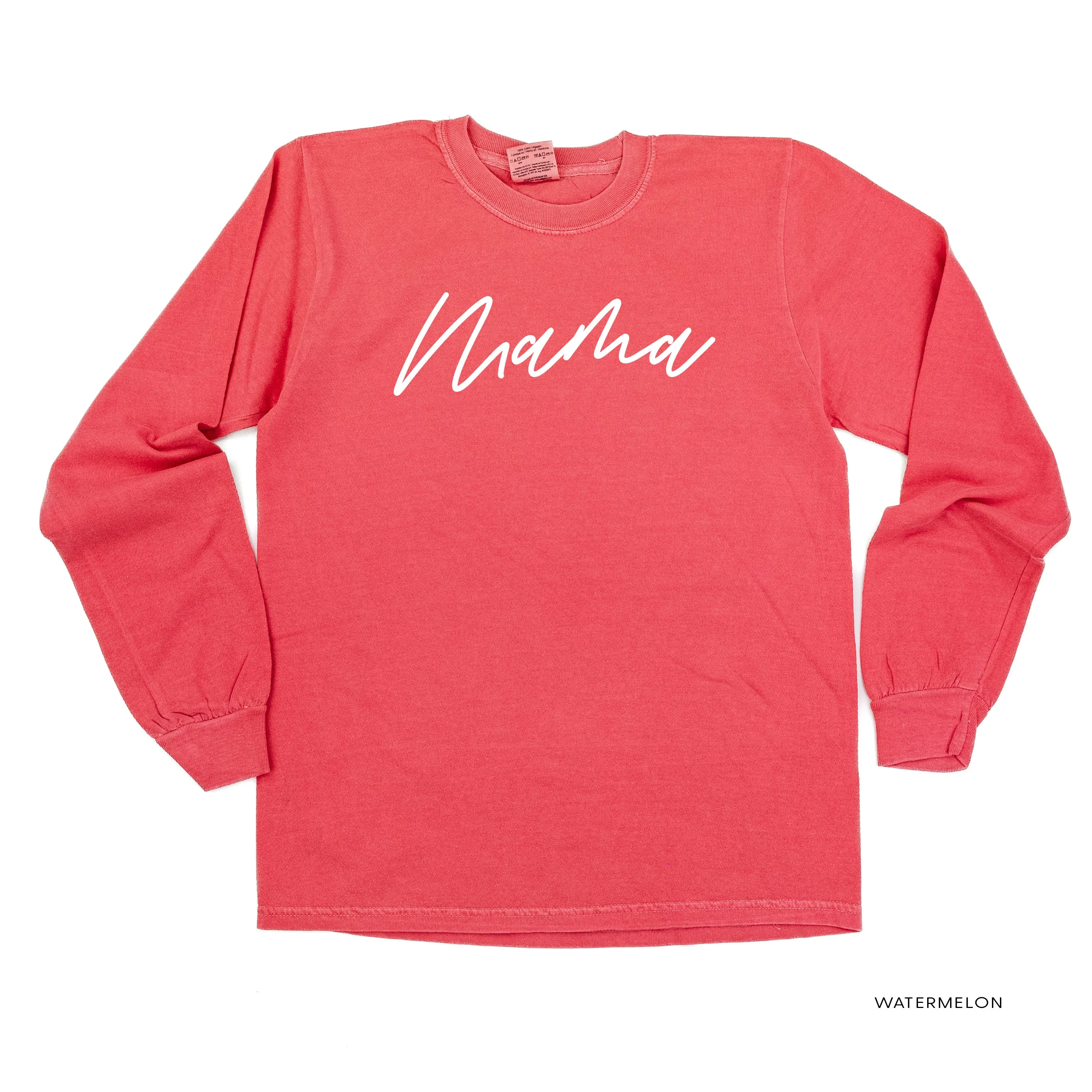 Mama (Cursive) - Basics Collection - LONG SLEEVE Comfort Colors Tee