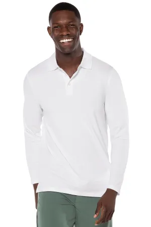 Men's Coppitt Long Sleeve Weekend Polo | White