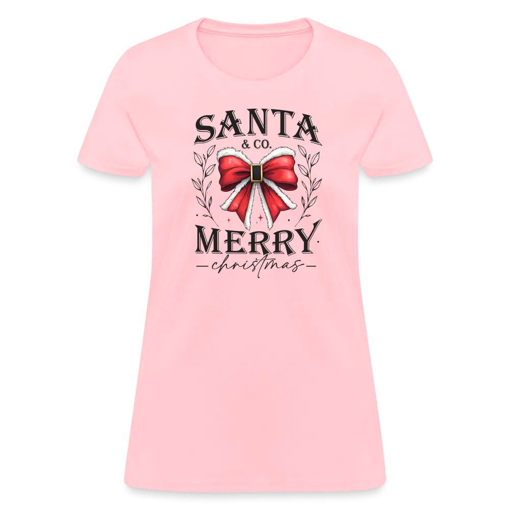 Merry Christmas Santa & Co Women's Contoured T-Shirt