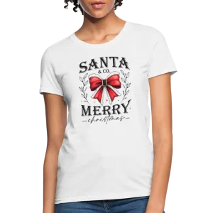 Merry Christmas Santa & Co Women's Contoured T-Shirt