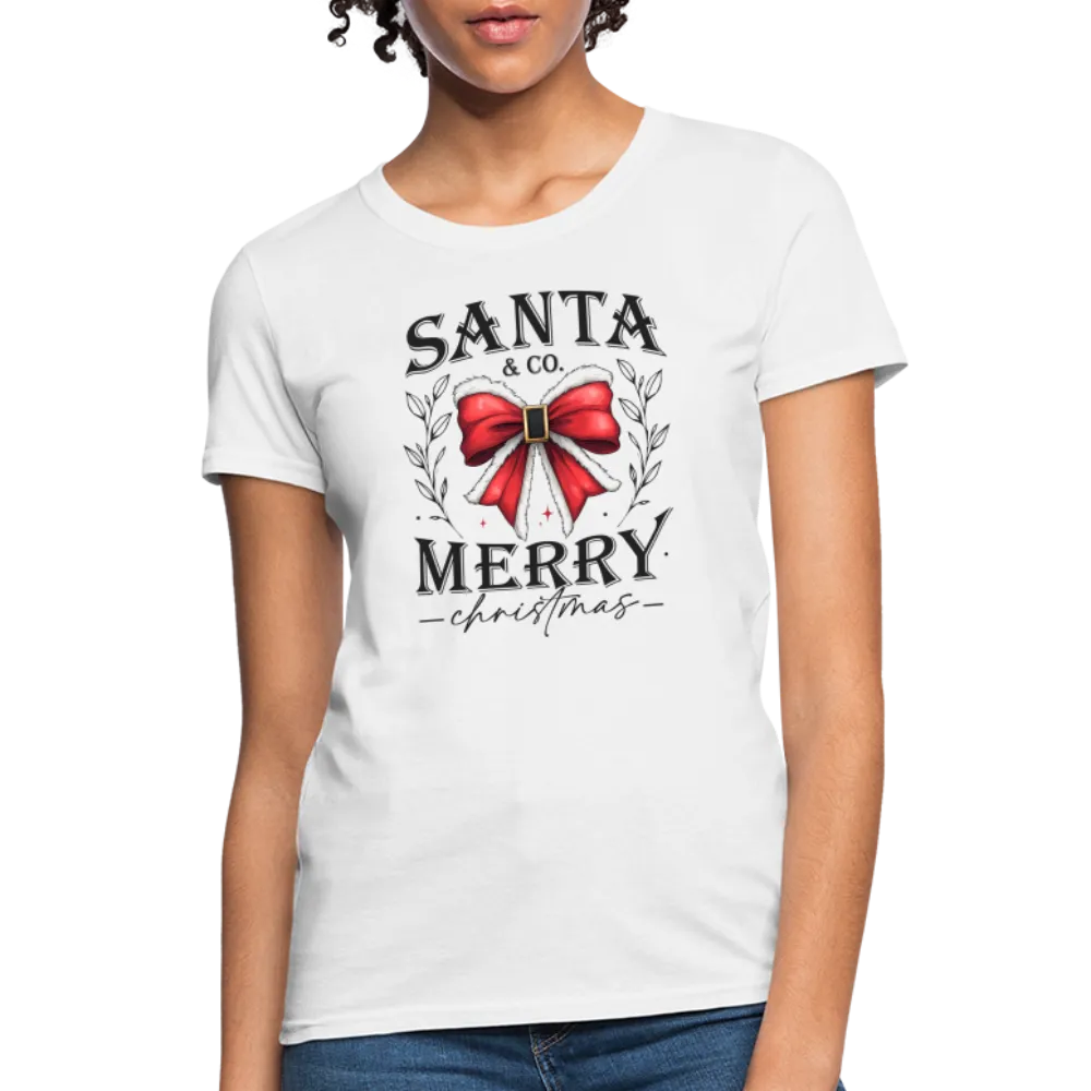 Merry Christmas Santa & Co Women's Contoured T-Shirt