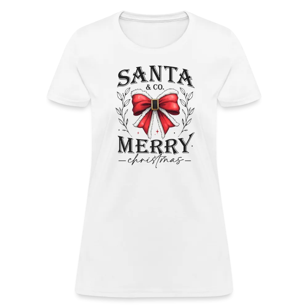 Merry Christmas Santa & Co Women's Contoured T-Shirt