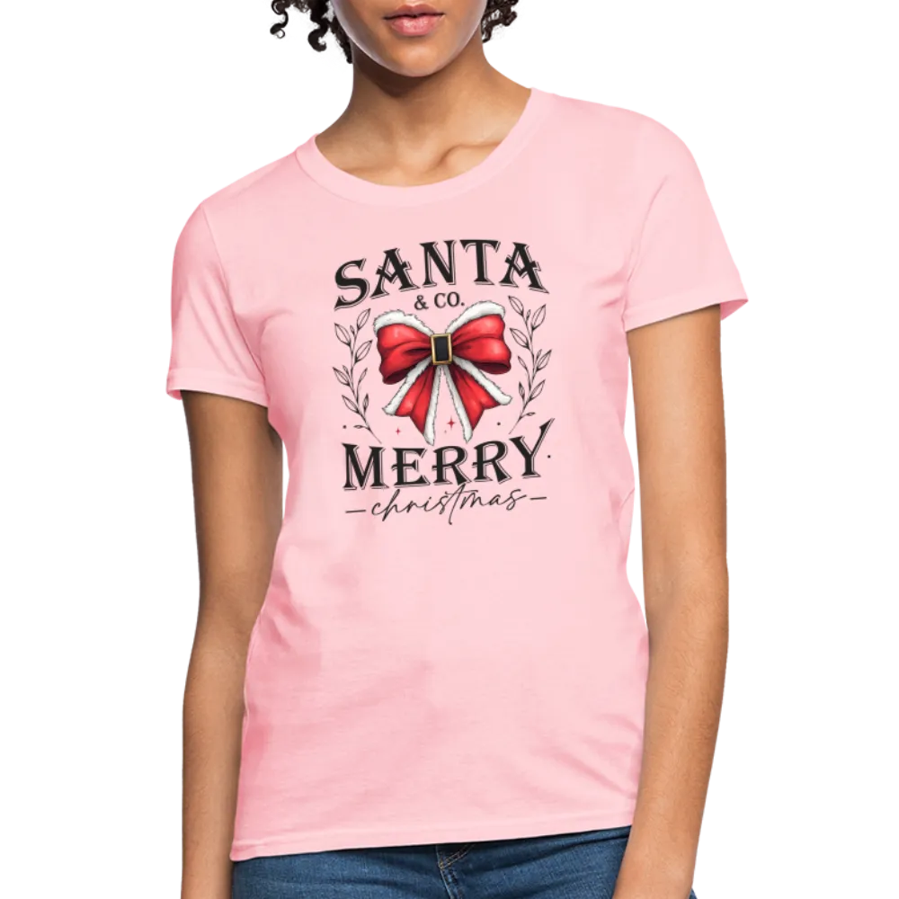 Merry Christmas Santa & Co Women's Contoured T-Shirt