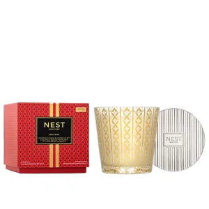 NEST FRAGRANCES | Holiday 3 Wick Candle w/ Silver Lid