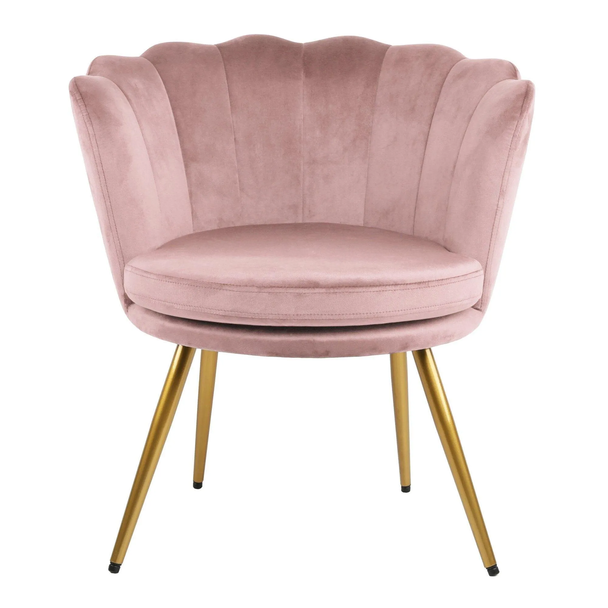 Outlet - Flora Accent Chair - Scalloped - Blush Pink