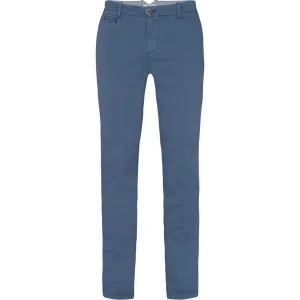 Pio Cotton Stretch Chino - MBL Mid Blue