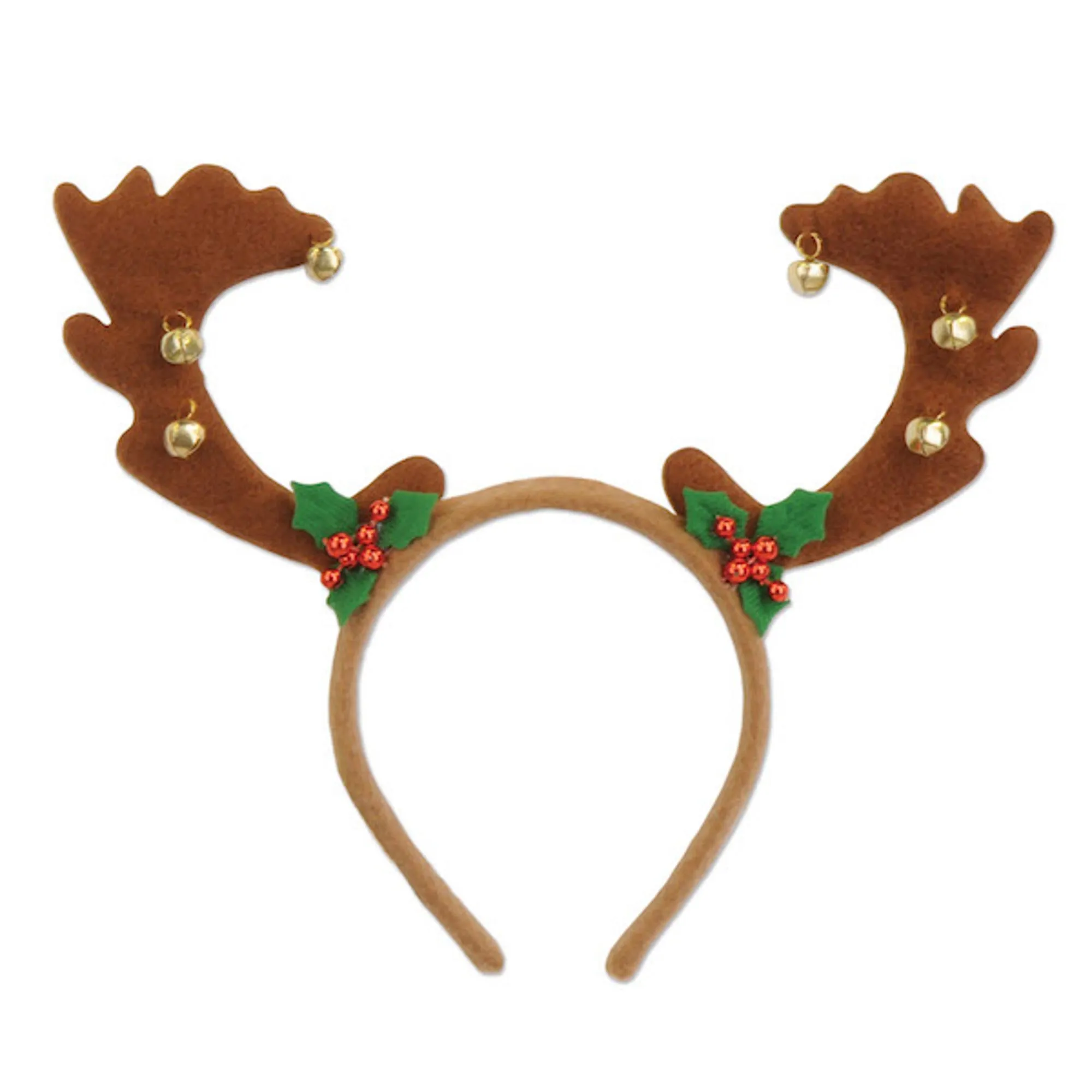 "Reindeer Headband With Jingle Bells"